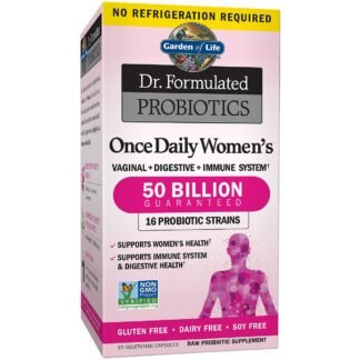 Once Daily Women’s Dr. Formulated Probiotics - 50 Billion CFUs – Shelf-Stable (30 Vegetarian Capsules)