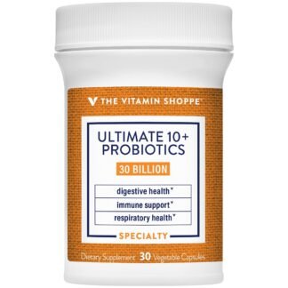Ultimate 10+ Probiotics - Immune Support, Digestive & Respiratory Health - 30 Billion CFUs (30 Vegetable Capsules)