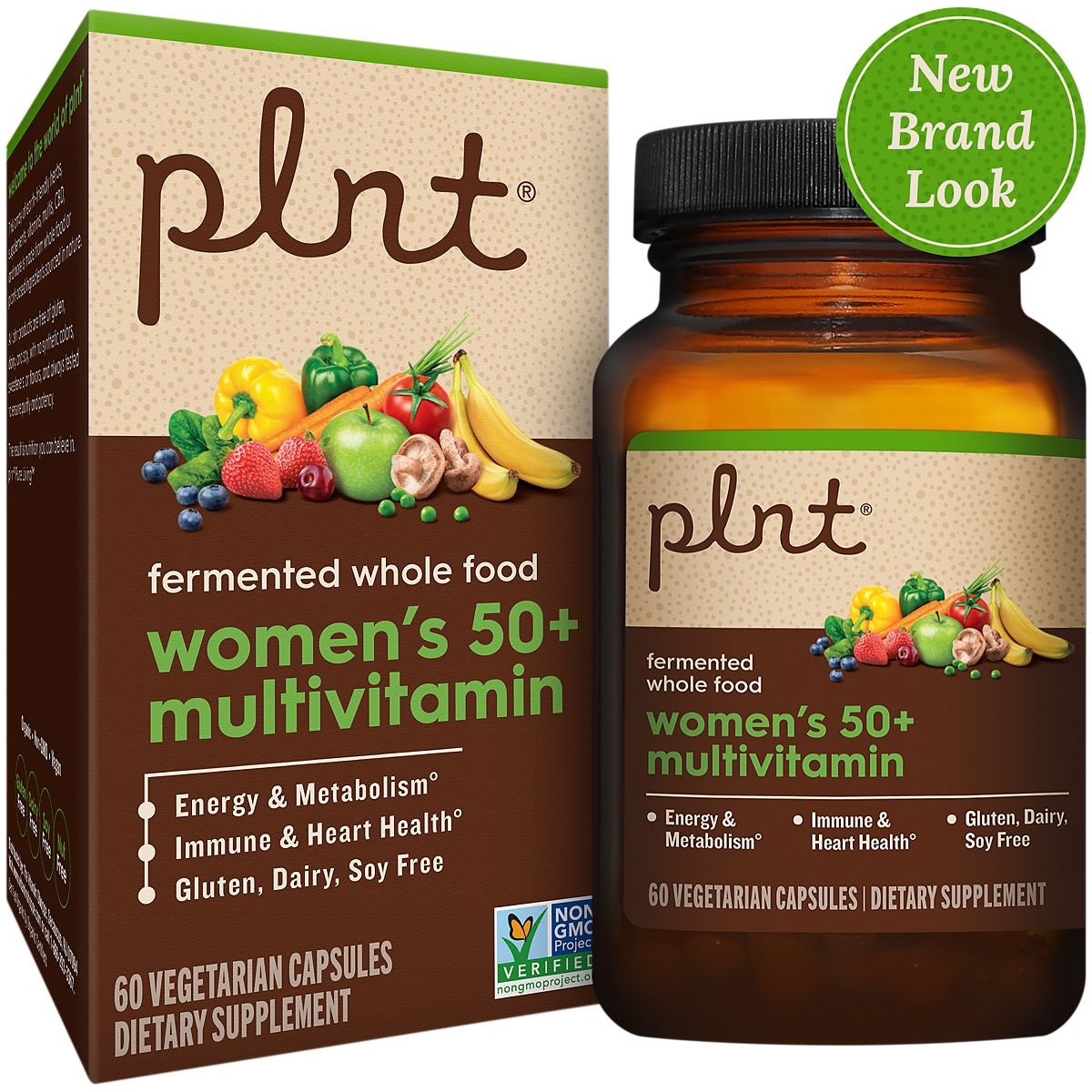 ,Fermented Whole Food Women’s 50+ Multivitamin (60 Vegetarian Capsules)