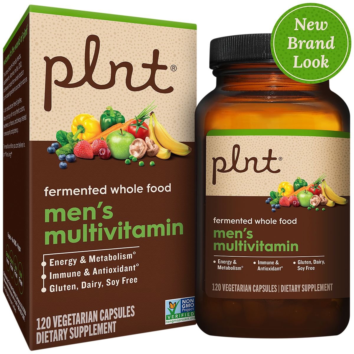 Fermented Whole Food Men’s Multivitamin (120 Vegetarian Capsules)