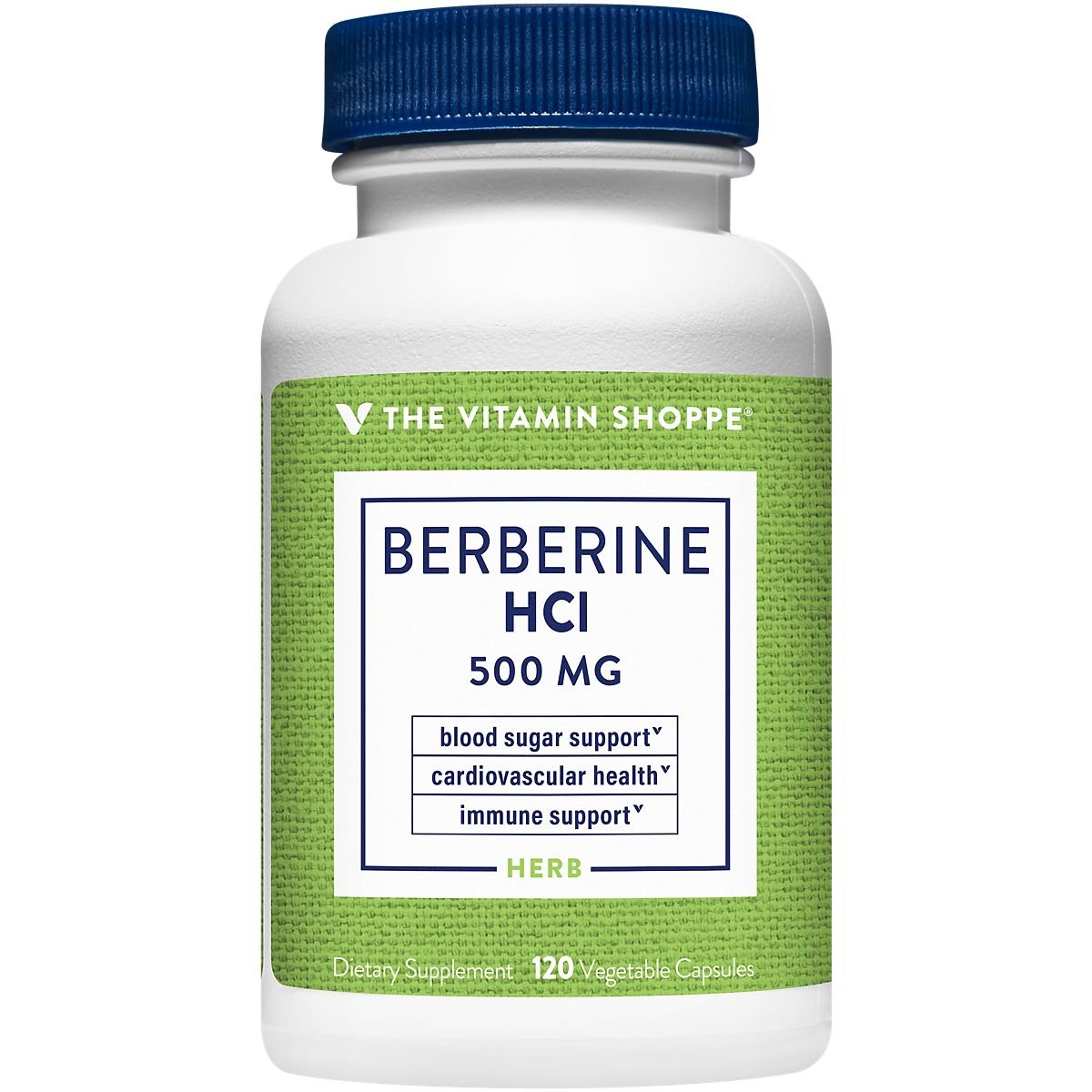 Berberine HCl - Supports Cardiovascular & Immune Health - 500 MG (120 Vegetarian Capsules)